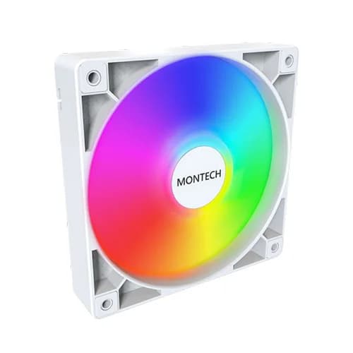 Montech GF120 ARGB PWM White Cabinet Fan (Single Pack)